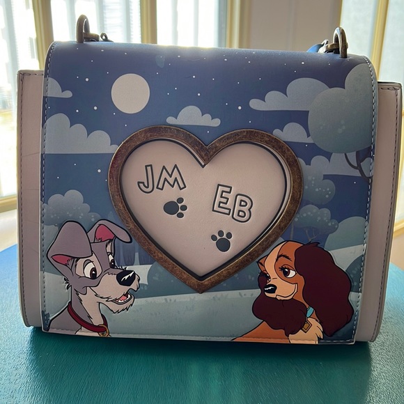 Bags Loungefly Lady And The Tramp Wet Cement Crossbody Poshmark
